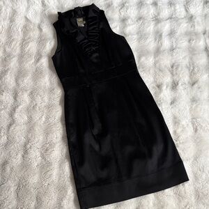 Taylor Black Ruffled Mini Dress